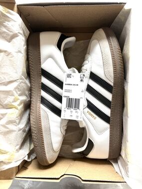 adidas Samba OG W White Black Gum-Trim Sneakers